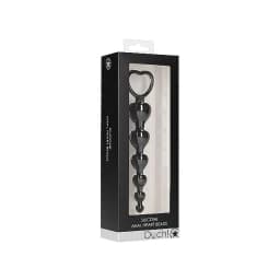 Anal Heart Beads Black - Image 2