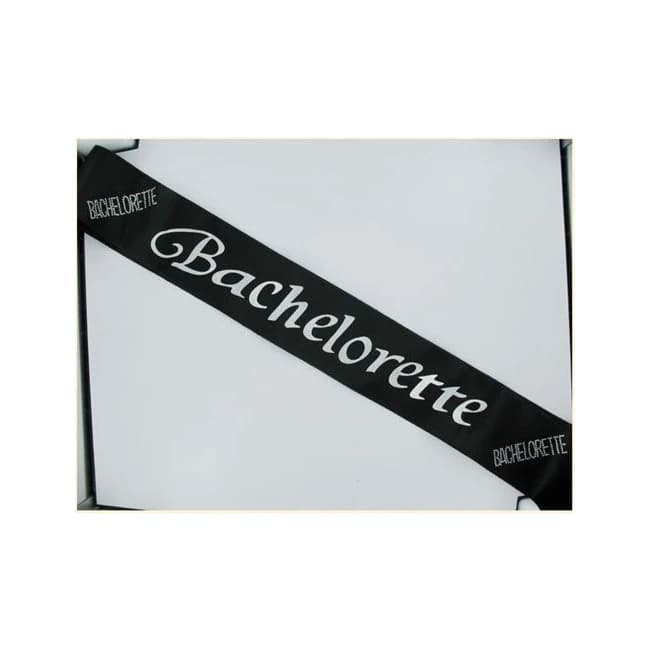 Bachelorette Black Sash - Image 1