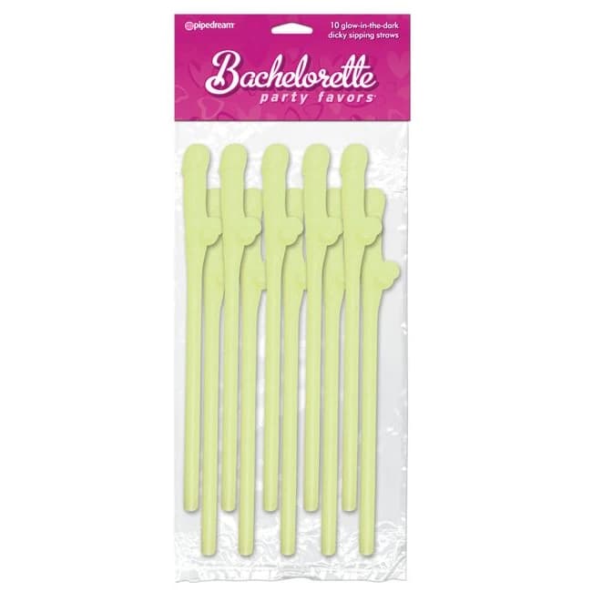 Bachelorette Dicky Sipping Straws-glow - Image 1