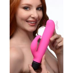 Bang! XL Bullet & Rabbit Silicone Sleeve Pink, image 1