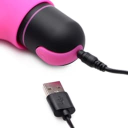 Bang! XL Bullet & Rabbit Silicone Sleeve Pink, image 8