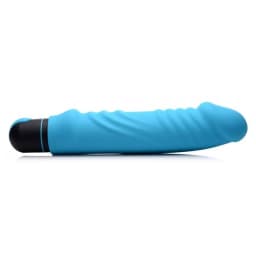 Bang! XL Bullet & Ribbed Silicone Sleeve Blue, image 4