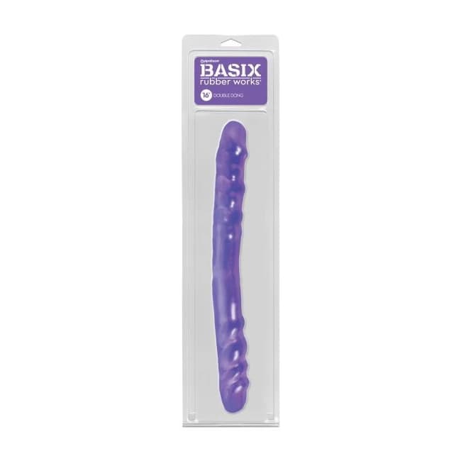 Basix Rubber Works 16in Double Dong Purple - Image 1