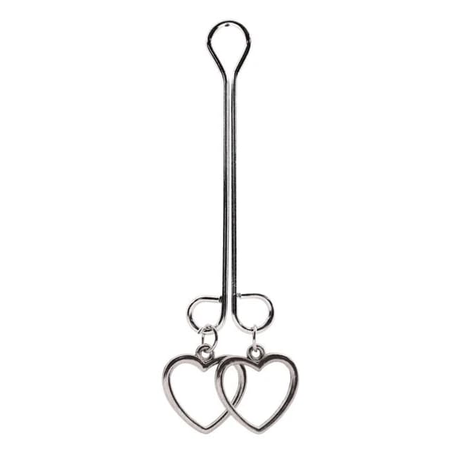 Bijoux De Cli Double Loop W/ Heart Charms - Image 1