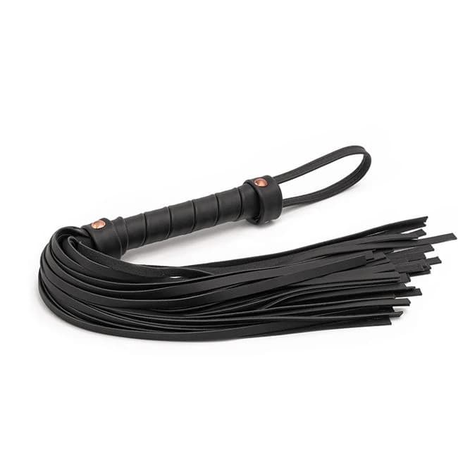 BONDAGE COUTURE FLOGGER BLACK W/ ROSE GOLD  - Image 1