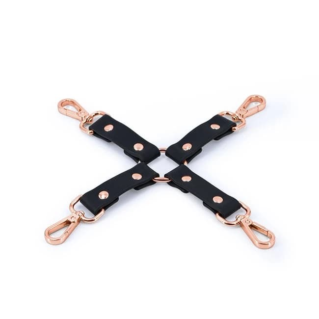 Bondage Couture Hog Tie Black W/ Rose Gold - Image 1