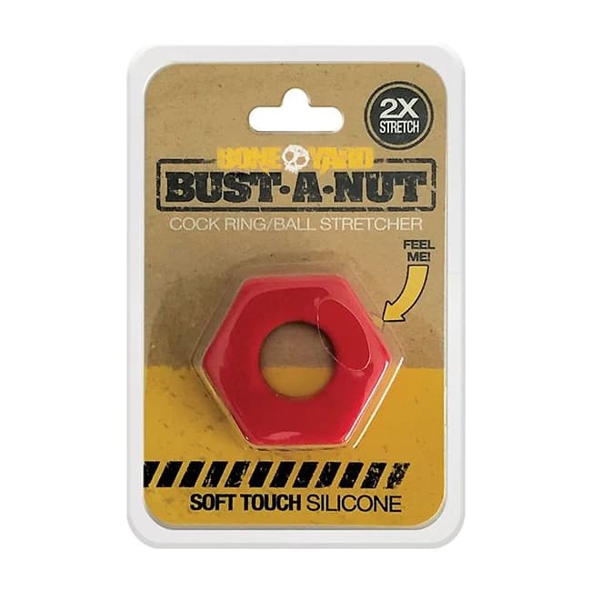 BONEYARD BUST A NUT COCK RING RED  - Image 1