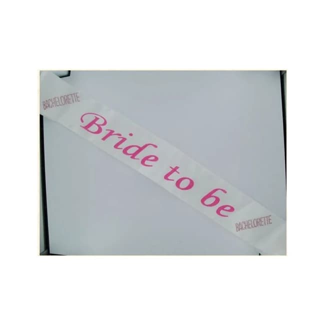 Bride 2b Sash W/pink Stones - Image 1
