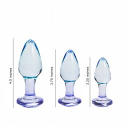 Butties 3pc Acrylic Anal Plug Set, image 2