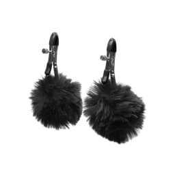 Charmed Pom Pom Nipple Clamps Black, image 2