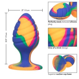 Cheeky Large Swirl Tie Dye Plug, image 6