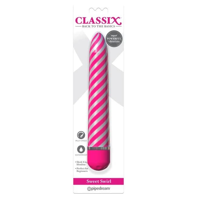 CLASSIX SWEET SWIRL VIBRATOR PINK  - Image 1
