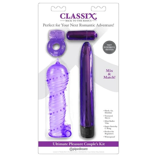 CLASSIX ULTIMATE PLEASURE COUPLES KIT PURPLE  - Image 1