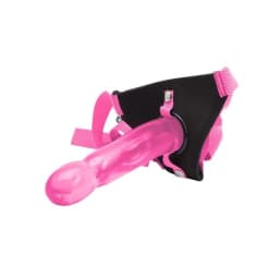 Climax Strap on Pink Ice Dong & Harness Set, image 1