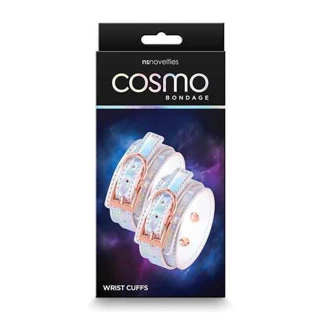 Cosmo Bondage Wrist Cuffs Rainbow - Image 1