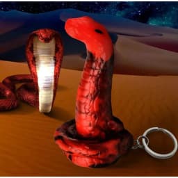 Creature Cocks King Cobra Silicone Keychain - Image 3