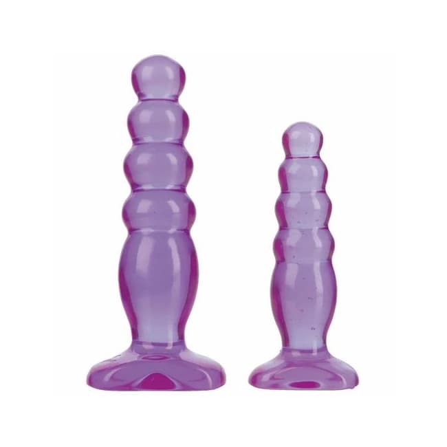CRYSTAL JELLIES ANAL TRAINER KIT PURPLE  - Image 1