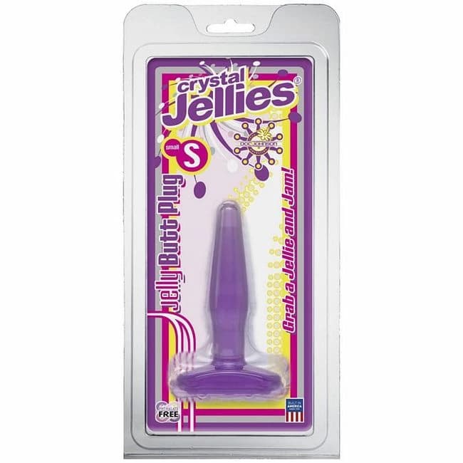 CRYSTAL JELLIES BUTT PLUG SMALL PURPLE  - Image 1