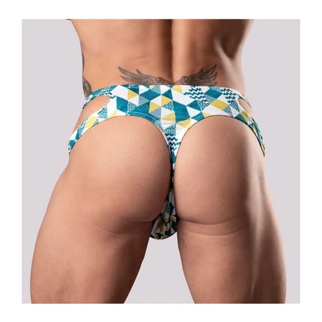 Cut It Out! Cutout Thong Blue L/xl - Image 1