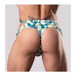 Cut It Out! Cutout Thong Blue L/xl - Image 1