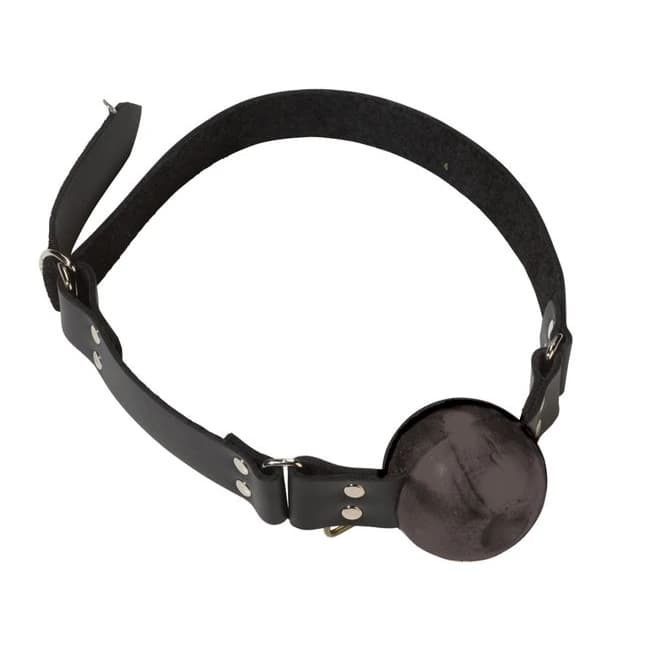 (d) 2in Black Ball Gag W/d Rin - Image 1