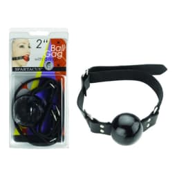 (d) 2in Black Ball Gag W/d Rin - Image 2