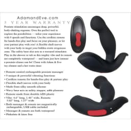 Adam & Eve Rechargeable P Massager W/ Remote, image 7