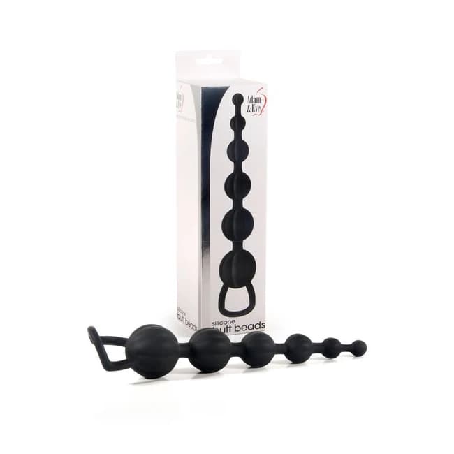 (d) Adam & Eve Silicone Butt B Black - Image 1