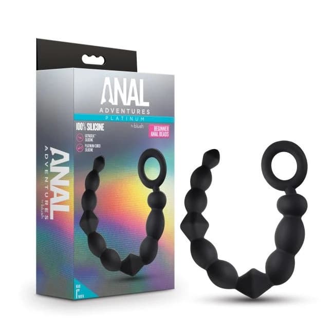 (d) Anal Adventures Beginner a Beads Black - Image 1