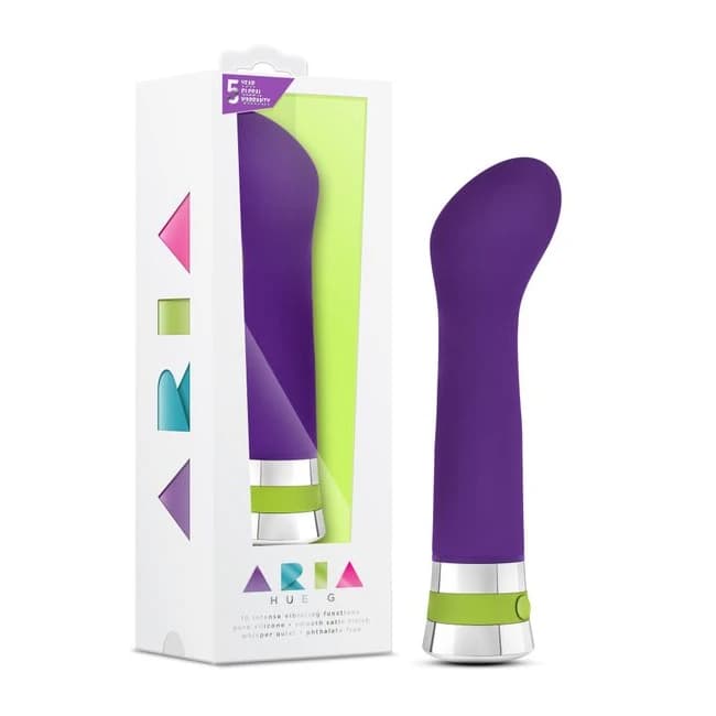 (D) ARIA HUE G PLUM PURPLE VIBRATOR  - Image 1