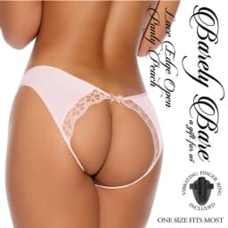 Barely Bare Lace Edge Open Panty, image 3