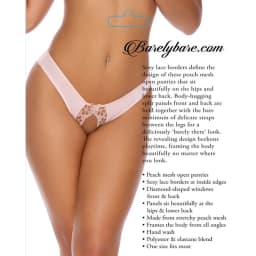 Barely Bare Lace Edge Open Panty, image 4