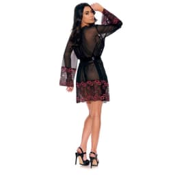 Barely Bare Lace Trim Shee Robe, image 3