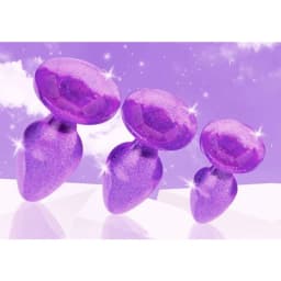 Booty Sparks Glitter Gem a Plug Set Purple, image 1