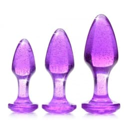 Booty Sparks Glitter Gem a Plug Set Purple, image 3