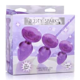 Booty Sparks Glitter Gem a Plug Set Purple, image 5