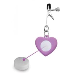 (d) Charmed Light Up Heart Nip Clamps - Image 3