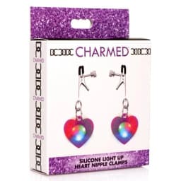 (d) Charmed Light Up Heart Nip Clamps - Image 4