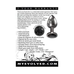 Evolved Gem Black Anal Plu Medium, image 3