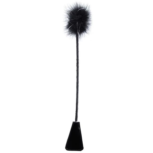 (d) Fetish Fantasy Feather Cro Black - Image 1