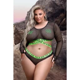Fuck Ur Rules Long Sleeve Top & Panty, image 4