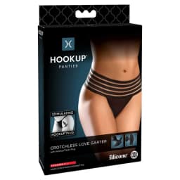 Hookup Panties Crotchless Love Garter S-L, image 1