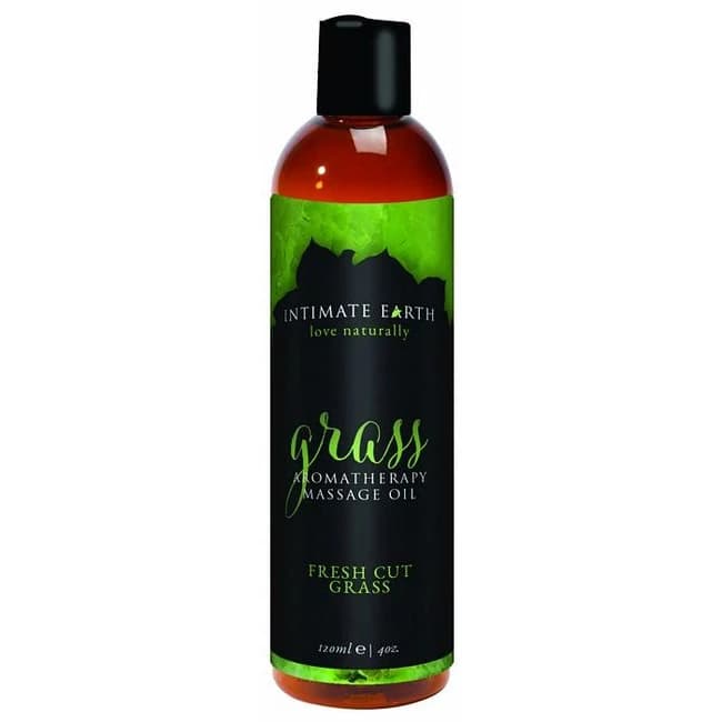 (d) Intimate Earth Grass Massa Oil 4oz - Image 1