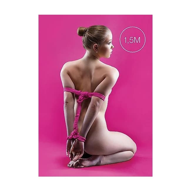 (d) Japanese Mini Rope 1.5m - Pink - Image 1