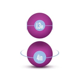 Luxe Double O Kegel Balls 0.8 oz Pink, image 6
