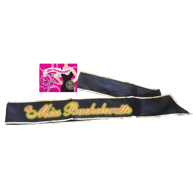(d) Miss Bachelorette Sash Glo in the Dark - Image 1