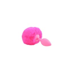 Neon Bunny Tail Pink, image 2