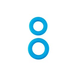 Neon Stretchy Silicone Coc Ring Set Blue, image 2