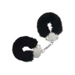 Ouch! Heavy Duty Fluffy Handcuffs - Black, image 2