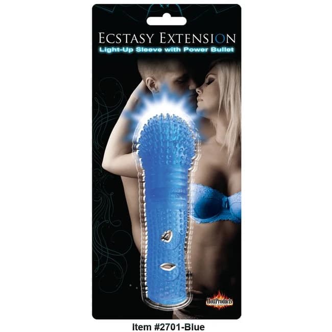 (d) Penis Extension Sleeve W/p Bullet Blue - Image 1